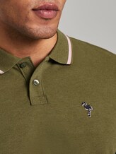 Poloshirt mit Stickerei in Melange-Optik - Männer - faded moss green melange Poloshirt mit Stickerei in Melange-Optik - Männer - faded moss green melange - 9 - TOM TAILOR Denim