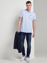 Poloshirt mit Stickerei in Melange-Optik - Männer - fresh icy blue melange Poloshirt mit Stickerei in Melange-Optik - Männer - fresh icy blue melange - 3 - TOM TAILOR Denim