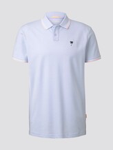 Poloshirt mit Stickerei in Melange-Optik - Männer - fresh icy blue melange Poloshirt mit Stickerei in Melange-Optik - Männer - fresh icy blue melange - 7 - TOM TAILOR Denim