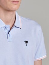 Poloshirt mit Stickerei in Melange-Optik - Männer - fresh icy blue melange Poloshirt mit Stickerei in Melange-Optik - Männer - fresh icy blue melange - 9 - TOM TAILOR Denim