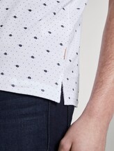 Poloshirt mit Allover-Print - Männer - white mini palm leaf dot print Poloshirt mit Allover-Print - Männer - white mini palm leaf dot print - 10 - TOM TAILOR Denim