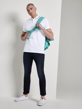 Poloshirt mit Allover-Print - Männer - white mini palm leaf dot print Poloshirt mit Allover-Print - Männer - white mini palm leaf dot print - 3 - TOM TAILOR Denim