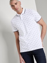 Poloshirt mit Allover-Print - Männer - white mini palm leaf dot print Poloshirt mit Allover-Print - Männer - white mini palm leaf dot print - 5 - TOM TAILOR Denim