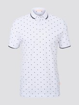Poloshirt mit Allover-Print - Männer - white mini palm leaf dot print Poloshirt mit Allover-Print - Männer - white mini palm leaf dot print - 7 - TOM TAILOR Denim
