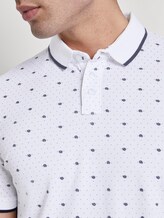 Poloshirt mit Allover-Print - Männer - white mini palm leaf dot print Poloshirt mit Allover-Print - Männer - white mini palm leaf dot print - 9 - TOM TAILOR Denim