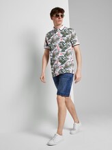 Poloshirt mit Allover-Print - Männer - white colorful botanical print Poloshirt mit Allover-Print - Männer - white colorful botanical print - 3 - TOM TAILOR Denim