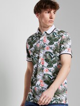 Poloshirt mit Allover-Print - Männer - white colorful botanical print Poloshirt mit Allover-Print - Männer - white colorful botanical print - 5 - TOM TAILOR Denim