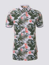 Poloshirt mit Allover-Print - Männer - white colorful botanical print Poloshirt mit Allover-Print - Männer - white colorful botanical print - 7 - TOM TAILOR Denim