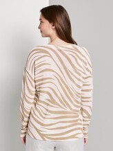 Pullover im Zebra-Muster - Frauen - ecru zebra design Pullover im Zebra-Muster - Frauen - ecru zebra design - 2 - Mine to five