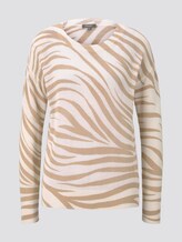 Pullover im Zebra-Muster - Frauen - ecru zebra design Pullover im Zebra-Muster - Frauen - ecru zebra design - 7 - Mine to five