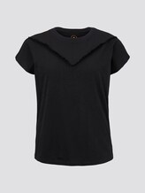 T-Shirt mit Fransen-Detail - Frauen - Deep Black T-Shirt mit Fransen-Detail - Frauen - Deep Black - 7 - My True Me