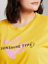 Print T-Shirt mit Bio-Baumwolle - Frauen - deep golden yellow Print T-Shirt mit Bio-Baumwolle - Frauen - deep golden yellow - 9 - My True Me
