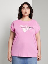 Print T-Shirt mit Bio-Baumwolle - Frauen - dusty orchid Print T-Shirt mit Bio-Baumwolle - Frauen - dusty orchid - 1 - My True Me