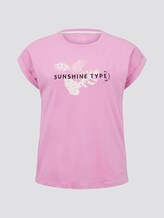 Print T-Shirt mit Bio-Baumwolle - Frauen - dusty orchid Print T-Shirt mit Bio-Baumwolle - Frauen - dusty orchid - 7 - My True Me