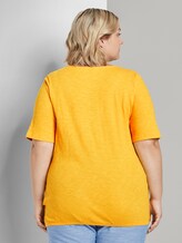 T-Shirt mit elastischem Bündchen - Frauen - deep golden yellow T-Shirt mit elastischem Bündchen - Frauen - deep golden yellow - 2 - My True Me