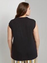 Ärmellose Bluse mit Schleifen-Detail - Frauen - Deep Black Ärmellose Bluse mit Schleifen-Detail - Frauen - Deep Black - 2 - My True Me