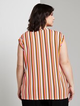 Ärmellose Bluse mit Schleifen-Detail - Frauen - mutlicolor stripe Ärmellose Bluse mit Schleifen-Detail - Frauen - mutlicolor stripe - 2 - My True Me