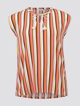 Ärmellose Bluse mit Schleifen-Detail - Frauen - mutlicolor stripe Ärmellose Bluse mit Schleifen-Detail - Frauen - mutlicolor stripe - 7 - My True Me