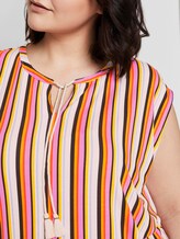 Ärmellose Bluse mit Schleifen-Detail - Frauen - mutlicolor stripe Ärmellose Bluse mit Schleifen-Detail - Frauen - mutlicolor stripe - 9 - My True Me