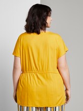 Flowing blouse with tassel details - Women - deep golden yellow Flowing blouse with tassel details - Women - deep golden yellow - 2 - My True Me
