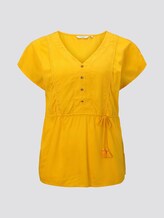 Flowing blouse with tassel details - Women - deep golden yellow Flowing blouse with tassel details - Women - deep golden yellow - 7 - My True Me