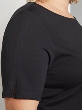Feminine jersey dress - Women - Deep Black Feminine jersey dress - Women - Deep Black - 10 - My True Me