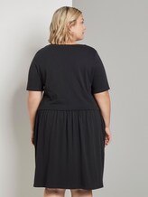 Feminine jersey dress - Women - Deep Black Feminine jersey dress - Women - Deep Black - 2 - My True Me