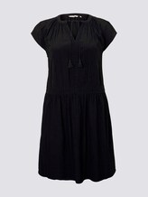 Kleid mit dekorativen Häkel-Details - Frauen - Deep Black Kleid mit dekorativen Häkel-Details - Frauen - Deep Black - 7 - My True Me