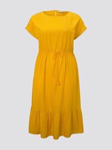 Summer dress with crochet details - Women - deep golden yellow Summer dress with crochet details - Women - deep golden yellow - 7 - My True Me