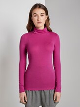 hemd met lange mouwen en nektrui - Vrouwen - Rose Violet hemd met lange mouwen en nektrui - Vrouwen - Rose Violet - 1 - TOM TAILOR Denim