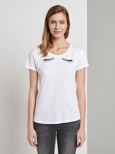 T-shirt with print - Women - White T-shirt with print - Women - White - 1 - TOM TAILOR Denim