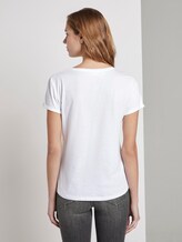 T-shirt with print - Women - White T-shirt with print - Women - White - 2 - TOM TAILOR Denim