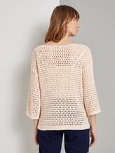 Ajour-Pullover mit Lochmusterung - Frauen - soft vanilla Ajour-Pullover mit Lochmusterung - Frauen - soft vanilla - 2 - TOM TAILOR