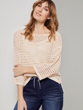 Ajour-Pullover mit Lochmusterung - Frauen - soft vanilla Ajour-Pullover mit Lochmusterung - Frauen - soft vanilla - 5 - TOM TAILOR
