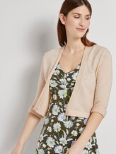 Strick-Bolero mit Ottoman-Struktur - Frauen - soft vanilla Strick-Bolero mit Ottoman-Struktur - Frauen - soft vanilla - 5 - TOM TAILOR
