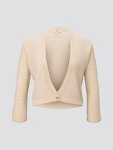 Strick-Bolero mit Ottoman-Struktur - Frauen - soft vanilla Strick-Bolero mit Ottoman-Struktur - Frauen - soft vanilla - 7 - TOM TAILOR