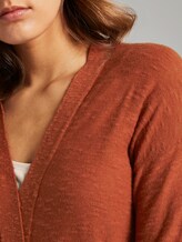 Long cardigan with loose-fit pockets - Women - Goji Orange Long cardigan with loose-fit pockets - Women - Goji Orange - 9 - TOM TAILOR