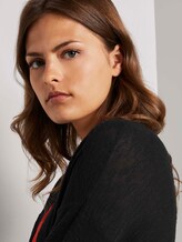 Langer Cardigan mit Taschen im Loose Fit - Frauen - Deep Black Langer Cardigan mit Taschen im Loose Fit - Frauen - Deep Black - 10 - TOM TAILOR