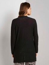 Langer Cardigan mit Taschen im Loose Fit - Frauen - Deep Black Langer Cardigan mit Taschen im Loose Fit - Frauen - Deep Black - 2 - TOM TAILOR