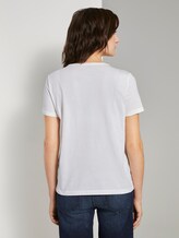 Artwork T-Shirt mit Bio-Baumwolle - Frauen - Whisper White Artwork T-Shirt mit Bio-Baumwolle - Frauen - Whisper White - 2 - TOM TAILOR