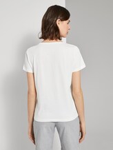 T-shirt with artwork - Women - Dove White T-shirt with artwork - Women - Dove White - 2 - TOM TAILOR