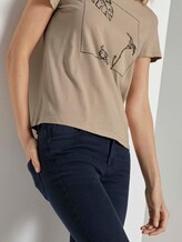 Motivprint T-Shirt mit Bio-Baumwolle - Frauen - cream toffee Motivprint T-Shirt mit Bio-Baumwolle - Frauen - cream toffee - 10 - TOM TAILOR