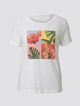 T-Shirt mit Collagen-Print - Frauen - Off White T-Shirt mit Collagen-Print - Frauen - Off White - 7 - TOM TAILOR