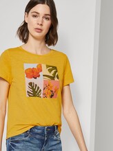 T-Shirt with a collage print - Women - deep golden yellow T-Shirt with a collage print - Women - deep golden yellow - 5 - TOM TAILOR