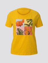 T-Shirt with a collage print - Women - deep golden yellow T-Shirt with a collage print - Women - deep golden yellow - 7 - TOM TAILOR