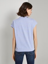 T-Shirt mit Brusttasche und kleinem Print - Frauen - blue offwhite stripe T-Shirt mit Brusttasche und kleinem Print - Frauen - blue offwhite stripe - 2 - TOM TAILOR