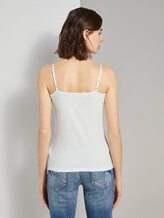 Basic Top mit Spaghettiträgern - Frauen - Whisper White Basic Top mit Spaghettiträgern - Frauen - Whisper White - 2 - TOM TAILOR