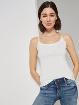 Basic Top mit Spaghettiträgern - Frauen - Whisper White Basic Top mit Spaghettiträgern - Frauen - Whisper White - 5 - TOM TAILOR