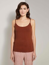 Basic Top mit Spaghettiträgern - Frauen - Goji Orange Basic Top mit Spaghettiträgern - Frauen - Goji Orange - 1 - TOM TAILOR