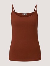 Basic Top mit Spaghettiträgern - Frauen - Goji Orange Basic Top mit Spaghettiträgern - Frauen - Goji Orange - 7 - TOM TAILOR
